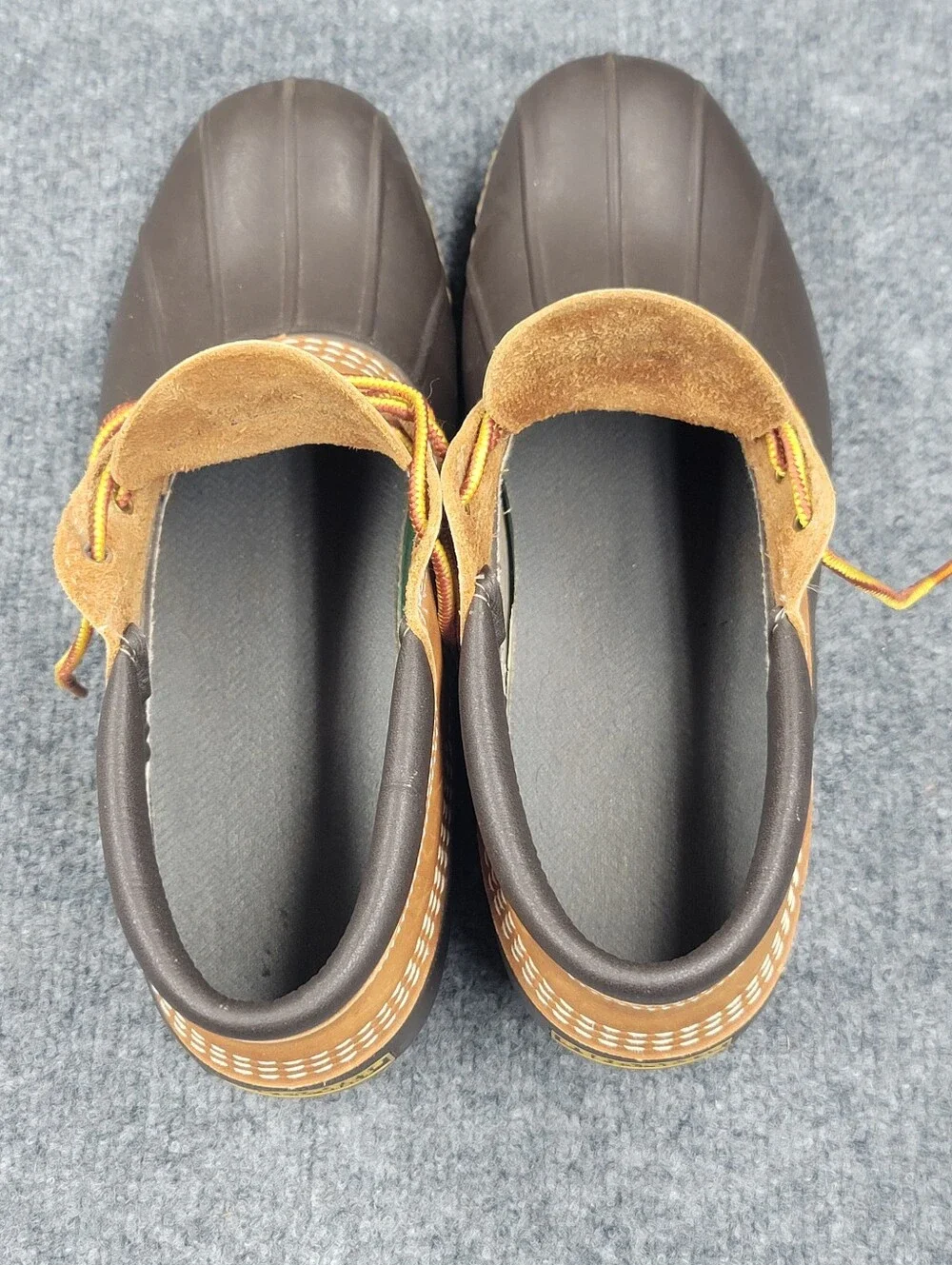 LL Bean USA Boots Gumshoe Ankle Men's Tan Brown Leather Size 10